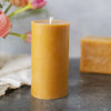 Pure Beeswax Pillar Candles