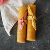 Pure Beeswax Hand Dipped Rolled Candles