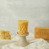 Pure Beeswax Kaleidoscope Pillar Candle