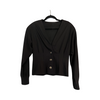 Black Classic Three-Button Cardigan