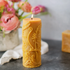 Fern Pillar Pure Beeswax Candles