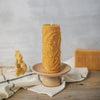 Fern Pillar Pure Beeswax Candles