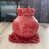 Circle Sgraffito Vase