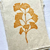 Gingko Leaf Block Print