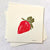 Small Strawberry Block Print