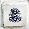 Pinecone Block Print