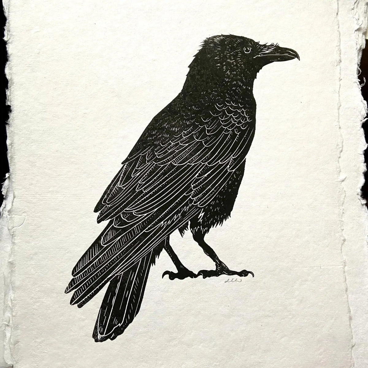 Raven Block Print – New Lane Road Mercantile