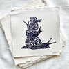 Snail Tower Block Print