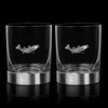 Fish Whiskey, Wine & Water Glasses - Set of 2