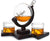 Wine and Whiskey 850ml Ski Decanter With Two Glacier Mountain Glasses