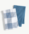 Jackson Plaid Waffle Weave Kitchen Towel - Set of 4