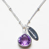 February Amethyst Birthstone Necklace