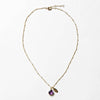 February Amethyst Birthstone Necklace