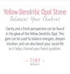 Yellow Dendritic Opal Energy Bracelet