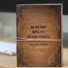 We All Become Stories Margaret Atwood Quote Leather Journal - 7x5