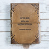 We All Become Stories Margaret Atwood Quote Leather Journal - 7x5