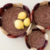 Natural Woven Fruit Basket - Storage Basket, set of 3