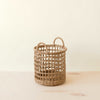 Open Weave Baskets with Handle, set of 3 - Storage Baskets