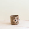 Owl 6" Seagrass Basket Planter