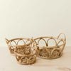 Rattan Fruit Basket - Wicker Table Basket set of 3