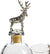 Stag Antler Liquor Decanter Set with Two Stag Glasses